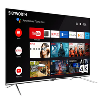 Skyworth 43 Inch LED Smart TV 43E3A Android 4K UHD HDTV dengan Layar Lebar, Cocok untuk Penggunaan Hotel
