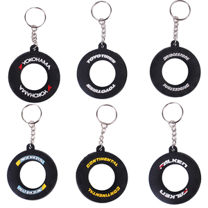 Nueva llegada de goma de PVC 2D 3D forma personalizada <span class=keywords><strong>Anime</strong></span>/llavero de neumático con temática de dibujos animados llaveros de plástico Logo decoración fábrica al por mayor - Product Image 4