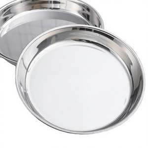 Mini plat en acier inoxydable écologique de 5 pouces, fond plat, simplicité moderne, style zen asiatique, multifonction, cadeau d'affaires, pour sauce soja - Product Image 3