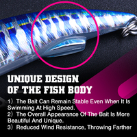 Leurre Minnow en plastique transparent FJORD Stock pour impression 3D, 90 mm, 50 g, pour la pêche en eau salée (Saumon, Thon, Dorade, Bar)