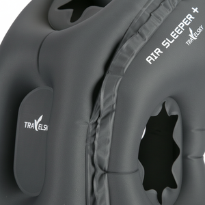 Coussin de voyage gonflable pour le cou en TPU avec valve EZ, réglable, pour le camping - Product Image 4