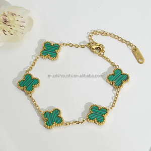 Brazalete de Acero Inoxidable de Alta Calidad para Mujer, Chapado en Oro de 18k, Brazalete Resistente a la Decoloración Venta al por Mayor de Fábrica - Product Image 5