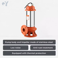 Pompe à eaux usées submersible QY anti-obstruction WQD monophasée 220V, haut débit, compatible eau propre, multi-étagée, haute pression 10m/h