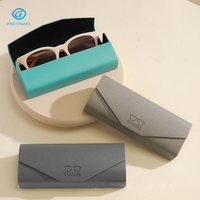 Nouvel Étui à Lunettes Portable à Rabat 2026, Conception Unique, en Cuir PU Fait Main, Anti-Stress, Boîte à Lunettes Personnalisée