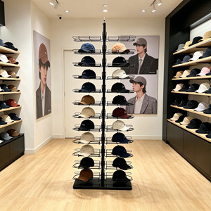 Expositor de Sombreros de Alambre Metálico Directo de Fábrica, Soporte de Exhibición de Gorras de Pie para Tiendas Minoristas - Product Image 4