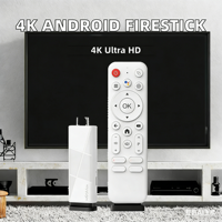 Venta caliente Android 14,0 Firestick 4K 2GB RAM 16GB ROM HDR WIFI BT Soporte de transmisión Quad-Core Android TV Stick