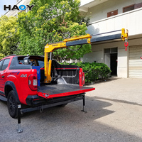 Mini-grue hydraulique compacte HAOY de 0,8 tonne avec télécommande pour tricycle, usage agricole et en atelier