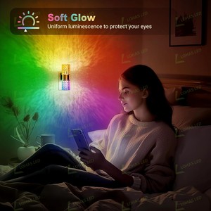 Lohas RGB + 3000K PHA LÊ <span class=keywords><strong>nightlight</strong></span> xoay mềm mại ấm áp dẫn chiếu sáng Dimmable với cảm biến cho tường cắm cho hành lang phòng trò chơi - Product Image 4