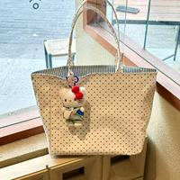 Sac fourre-tout en toile grande capacité, nouveau, à pois, style coréen minimaliste, pour étudiantes, sac à bandoulière polyvalent pour les trajets quotidiens