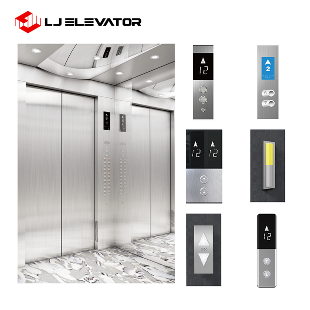 Intelligent main control panel quick response operation artistic cabin pattern passenger lift elevator