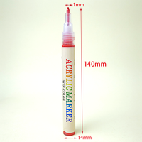Marqueur acrylique professionnel à pointe ultra fine de 1 mm, stylo à peinture résistant à la décoloration pour la peinture de modèles et les designs complexes