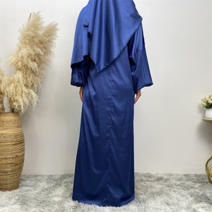 6675# Solid Color New Modest Khimar Hijab Abaya Muslim Long Prayer Abayas Dresses Attached Scarf One Piece Jilbab With Side Pock - Product Image 6