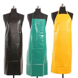 Water Proof Multi Purpose Unisex Janitorial En Chemische Verstelbare Extra Lange Pvc Schorten