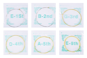 สายกีตาร์โปร่งเหล็กคุณภาพดีราคาส่ง (1 ชุด = 6 สาย) ขนาด 010/011 มีจำหน่าย - Product Image 2