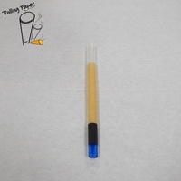 Papier à rouler coloré en verre, ruban adhésif, bouchon en silicone, papier à cigarette jetable à combustion lente, personnalisable avec logo