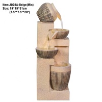 Fontaine murale d'eau en acrylique pour jardin, intérieur/extérieur, avec éclairage LED, design contemporain, certifiée CE, pour maison et jardin