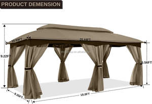 ABCCANOPY <span class=keywords><strong>Abris</strong></span> <span class=keywords><strong>de</strong></span> tente d'auvent <span class=keywords><strong>de</strong></span> gazebo <span class=keywords><strong>de</strong></span> jardin <span class=keywords><strong>de</strong></span> patio pour des événements d'arrière-cour - Product Image 2