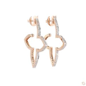 Pendientes de Diamantes de Oro de Lujo para Mujer, Joyería Fina Elegante y Atemporal, Colección de Diseñador de Moda - Product Image 4