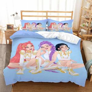 Juego de Sábanas King Size de 200x230cm, Diseño de Dibujos Animados Personalizado, Impresión Digital 3D, Poliéster, Cazadores de Demonios, K-Pop, Funda de Edredón - Product Image 6