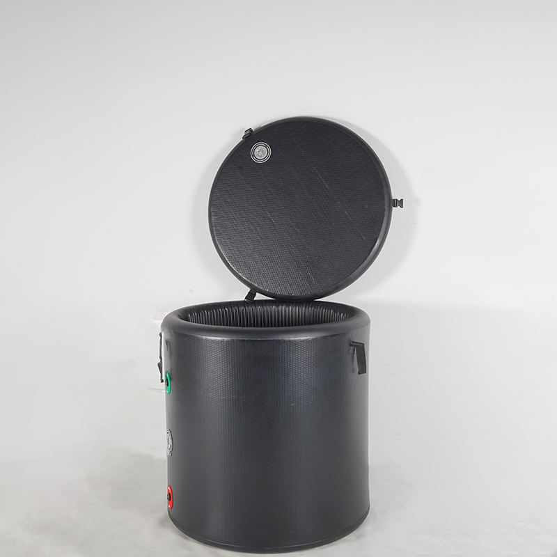 Portable Round Inflatable Ice Bath Tub PVC Cold Plunge Barrel With ...