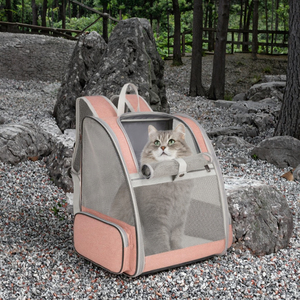 Mochila de Transporte de Luxo Impermeável para Cães e Gatos, Confortável, em Poliéster Oxford com Design Bolha, Ideal para Viajantes ao Ar Livre - Product Image 4