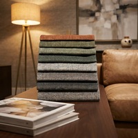 Tissu d'ameublement en velours texturé Mosha de haute qualité, imperméable, résistant aux taches, tricoté en chaîne, imprimé, pour canapé, fauteuil, meubles