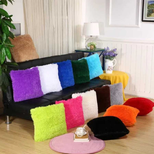 Praça Sala Almofada Travesseiro Capa + Pillow Core Leão-marinho Velvet dupla face Longo Lã 40*40 High-end Textura - Product Image 2