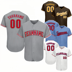 Benutzer definierte Uniform Sublimation Plain Logo Design Softball Team Trikots Set Großhandel für Sport und Wettbewerbe Baseball Wear - Product Image 1