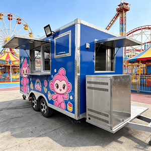 Spain Churros Trailer Street Food Truck Mobile <b>Kitchen</b> Food Trailer Food Truck Fully Equipped Outdoor Bar Kiosk Bbq Grill Cart - Product Image 3