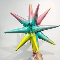 Ballon étoile en forme de goutte d'eau de 22 pouces, ballon étoile en une seule pièce, explosion de ballons, pour la décoration d'arche de fête d'anniversaire
