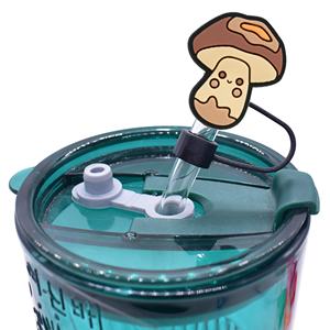 Offre Spéciale : Embouts de paille réutilisables en silicone souple, motifs Citrouille et Coq, accessoires décoratifs universels pour Thanksgiving - Product Image 5