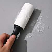 Cute Pink Manual Lint Roller Set Wieder verwendbare Haushalts reinigung Sticky Tear Paper Sofa Kleidung Manuelle Reinigungs rolle
