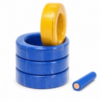 Fil de cuivre massif à âme unique de 2,5 mm, 4 mm, 6 mm, isolé en PVC, câble électrique BV 450V 750V ignifuge pour câblage domestique