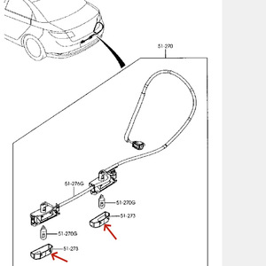 Cubierta de la luz de la matrícula trasera para Mazda 6, GS1D-51-274, carcasa de plástico para Mazda 6 GH - Product Image 3