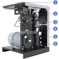 Compresseur d'air 90CFM APCOM 15KW 20HP 15 KW 20 HP 90 Cfm avec Atlas-Copco Chine