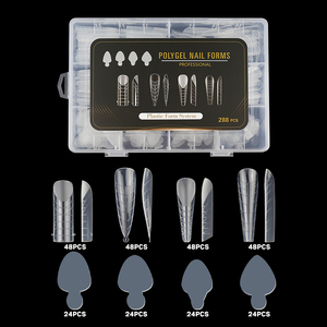 BIN Nail Salon Double Forme Nail Moule <span class=keywords><strong>Silicone</strong></span> Pads Construction Rapide Gel Nail Extension Formes <span class=keywords><strong>Silicone</strong></span> Pads - Product Image 3