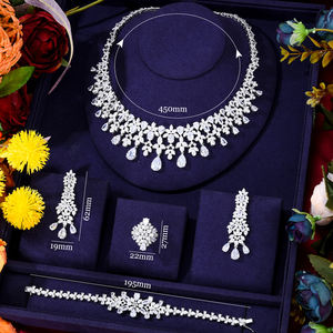 T312a सॉस नई ट्रेंडी गुलाबी बहुउए शादी पार्टी गहने जिरकॉन कॉपर डुबाई के साथ महिला दुल्हन नृत्य गहने के लिए सेट - Product Image 6