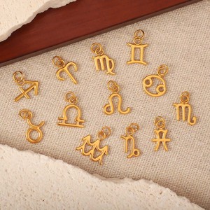Oferta Especial: Colgante de Acero Inoxidable con Baño de Oro de 18k, Serie 12, Signo Zodiacal <span class=keywords><strong>Aries</strong></span>, para Fabricación de Joyas al por Mayor - Product Image 2
