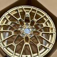 Nuevas Llantas de Aleación Forjadas Personalizadas de 19-21 Pulgadas, Monobloque Completo Pulido 827M, Color Oro Congelado, Cóncavas Profundas, para G80 M3 CS/G82 M4 CSL/G87