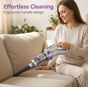 Aspirateur sans fil haute puissance 20000PA, sans balais, écran LED, vidage de la poussière en un clic, fonction soufflage pour voiture, maison, canapé - Product Image 6