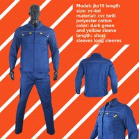 Combinaison de soudage en coton à manches longues pour hommes légers pour le printemps automne vêtements de travail de sécurité Top Performer pour les mécaniciens de Protection du travail