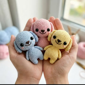 Jouets pour chiens en forme d'animaux mignons, en tissu de coton crocheté à la main, rembourrés de coton PP, cadeaux d'<span class=keywords><strong>anniversaire</strong></span> et de fêtes pour enfants, personnalisables, anti-stress - Product Image 1