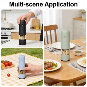 <span class=keywords><strong>Moulin</strong></span> à épices en acier inoxydable de qualité commerciale robuste, <span class=keywords><strong>moulin</strong></span> à sel et à <span class=keywords><strong>poivre</strong></span> rechargeable réglable pour les restaurants - Product Image 2