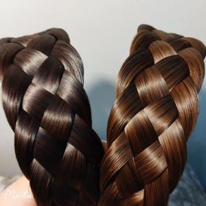 Five Strand <b>Braid</b> Headband High Temperature Wire Hair <b>Accessory</b> For Women Modify Face Shape Cover Gray Hair - Product Image 4