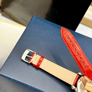 Women's Round Dial Quartz Watch with <b>Floating</b> Crystal Details and Embossed Leather Strap for Daily and Formal Wear Chopards - Product Image 6