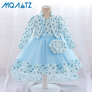 MQATZ <strong>Baby</strong> Girls Party Birthday 2 Years Girls Dresses Kids <strong>Clothes</strong> Wholesale Comfortable Kids Wear With Bag - Product Image 4