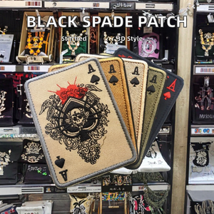 Parche Táctico de Moral <span class=keywords><strong>Death</strong></span>, PVC 3D Chenille, Cuadrado, 10x7.5cm, con Gancho y Bucle, Lavable, para Mochilas de Exterior - Product Image 2