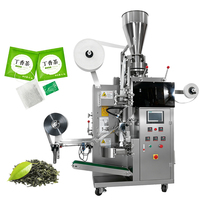 Mesin Pengemas Sachet Daun Teh Plastik Otomatis Listrik Stainless Steel 50 Kantong Per Menit untuk Herbal dan Bunga Kering