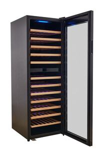 FSE doppia zona 240L refrigeratore per <span class=keywords><strong>vino</strong></span> frigo in acciaio inox cantina per vini con porta in vetro R600A <span class=keywords><strong>refrigerante</strong></span> - Product Image 4