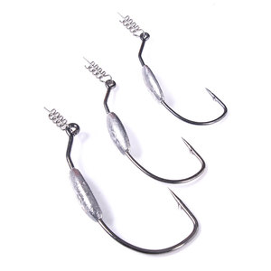 Hameçon de pêche souple avec gabarit, leurre artificiel, goupille de verouillage à ressort - Product Image 1